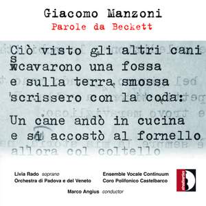 Giacomo Manzoni: Parole da Beckett
