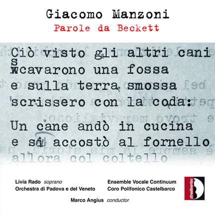 Giacomo Manzoni: Parole da Beckett
