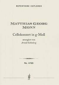 Monn, Georg Matthias: Cello concerto G minor, arranged by Arnold Schönberg