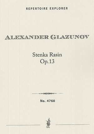 Glazunov, Alexander: Stenka Rasin Op. 13, Symphonic Poem