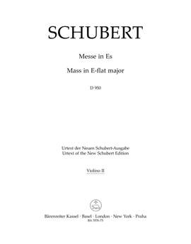 Schubert, Franz: Mass in E-flat major D950 Violin II