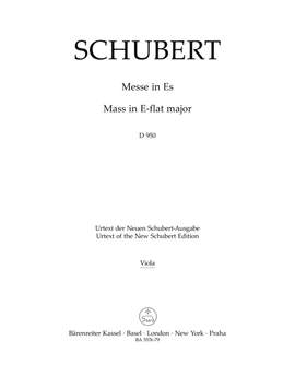 Schubert, Franz: Mass in E-flat major D950 Viola