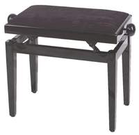 PURE GEWA Piano bench Black high gloss Black seat