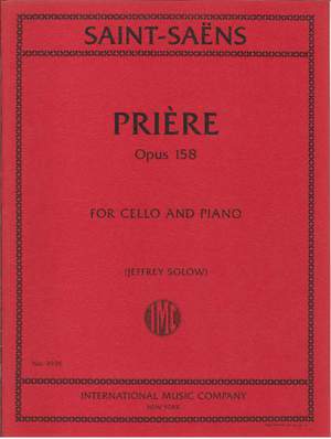 Camille Saint-Saëns: Priere - Opus 158
