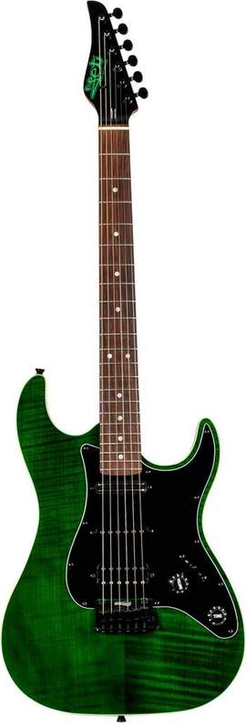 Jet Electric Guitar JS450 Transparent Green