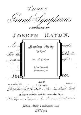 Haydn, Joseph: Symphony No.85 'La Reine'