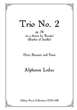 Leduc, Alphonse: Trio No.2 Op.76 on a Theme by Rossini