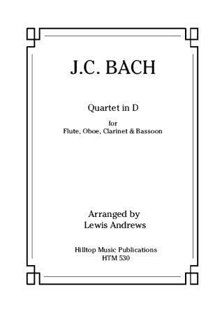 Bach, J.C.: Quartet in D major
