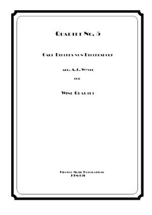 Dittersdorf, Karl Ditters von: Quartet No.5 in Eb