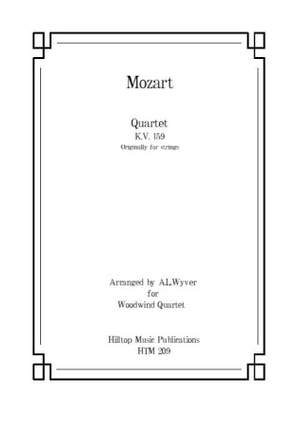 Mozart, Wolfgang Amadeus: Quartet KV159
