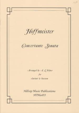 Hoffmeister, Franz Anton: Concertante Sonata in Bb Major