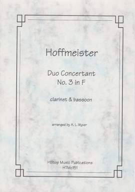 Hoffmeister, Franz Anton: Duo Concertant No.3 in F