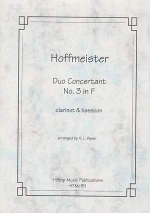 Hoffmeister, Franz Anton: Duo Concertant No.3 in F