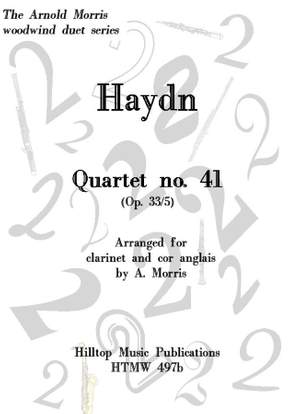 Haydn, Joseph: Quartet No.41 Op.33, No.5