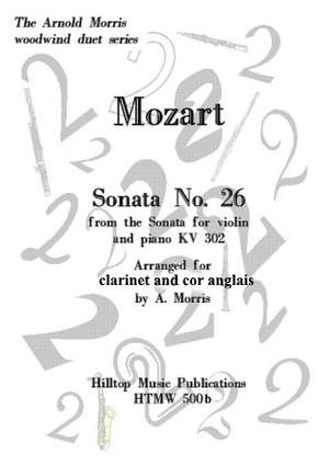 Mozart, Wolfgang Amadeus: SonataNo.26 in Eb major