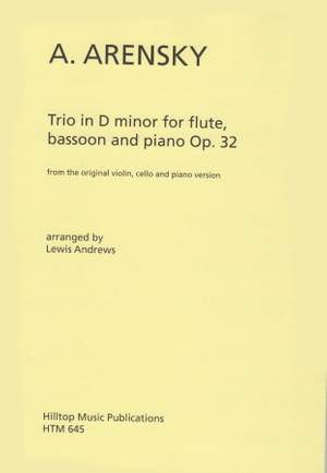 Arensky, Anton: Trio in D minor Op.32