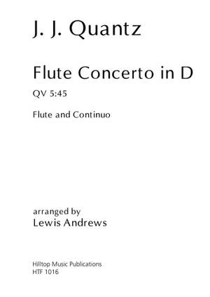 Quantz, Johann Joachim: Flute Concerto in D major QV 5:45