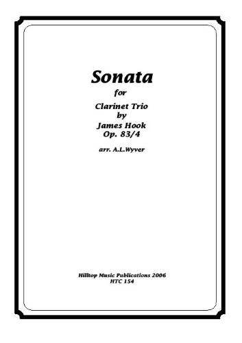 Hook, James: Sonata Op.83, No.4