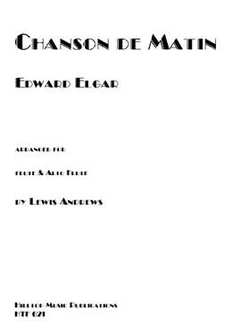 Elgar, Edward: Chanson de Matin