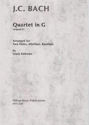 Bach, J.C.: Quartet in G (original in D)