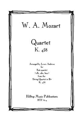 Mozart, Wolfgang Amadeus: Quartet K458