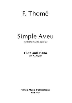 Thome, Francois: Simple Aveu Romance sans paroles