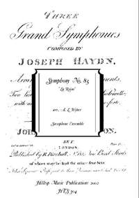 Haydn, Joseph: Symphony No.85 'La Reine'