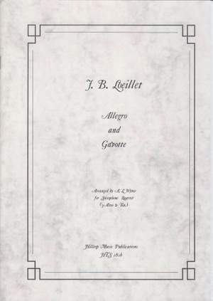 Loeillet, Jean-Baptiste: Allegro and Gavotte