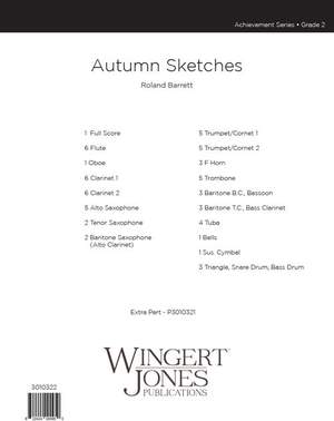Barrett, R: Autumn Sketches - Full Score