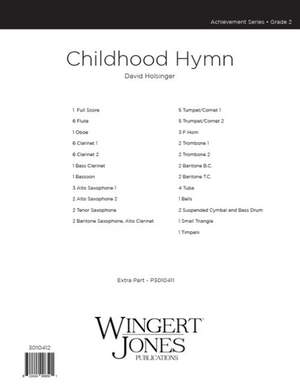 Holsinger, D: A Childhood Hymn - Full Score