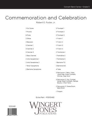 Foster, R E: Commemoration and Celebration - Full Score
