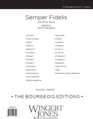 Sousa, J P: Semper Fidelis - Full Score
