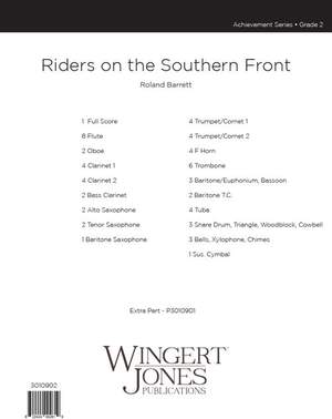 Barrett, R: Riders On The Southern Front - Full Score