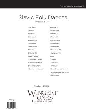 Foster, R E: Slavic Folk Dances - Full Score