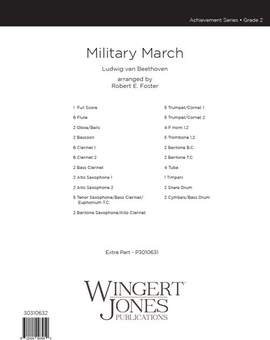 Beethoven: Military March - Full Score