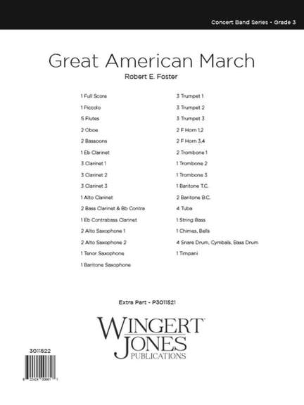 Foster, R E: Great American March