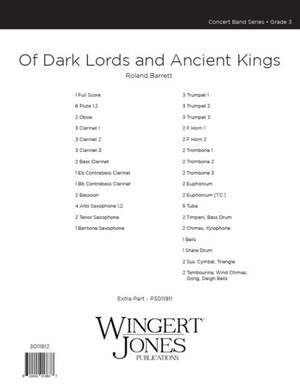 Barrett, R: Of Dark Lords and Ancient King - Full Score