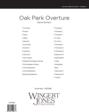 Gorham, D: Oak Park Overture - Full Score