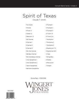 Smith, C T: Spirit Of Texas - Full Score