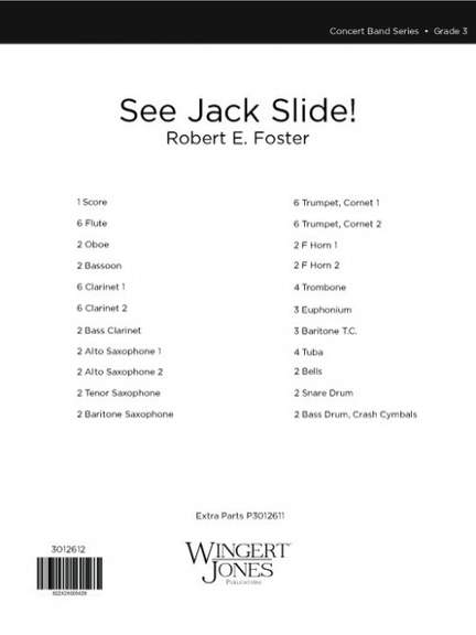 Foster, R E: See Jack Slide - Full Score