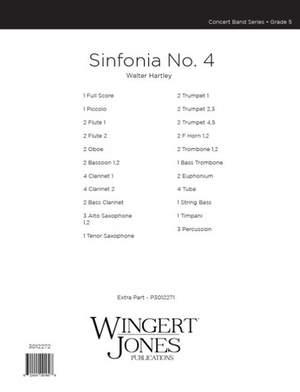 Hartley, W: Sinfonia #4 - Full Score