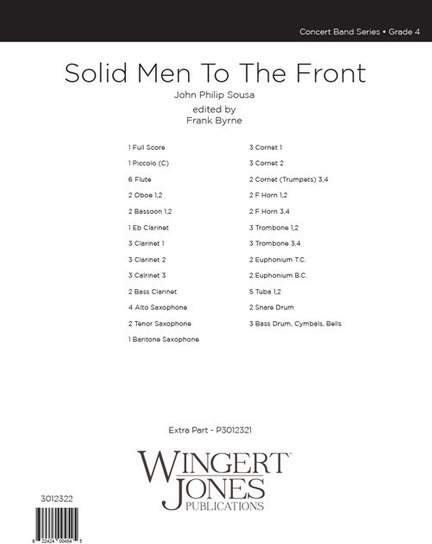 Sousa, J P: Solid Men To The Front - Full Score