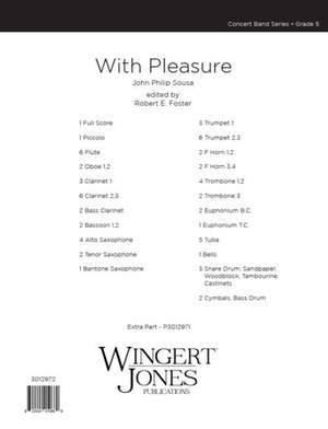 Sousa, J P: With Pleasure - Full Score