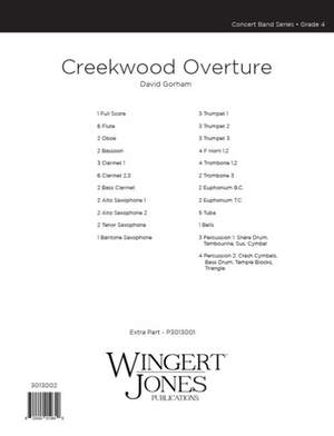 Gorham, D: Creekwood Overture - Full Score