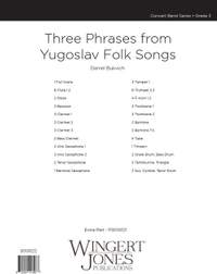 Bukvich, D: Three Phrases From Yugoslav Folk Songs - Full Score