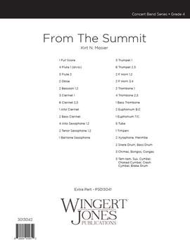 Mosier, K: From The Summit - Full Score