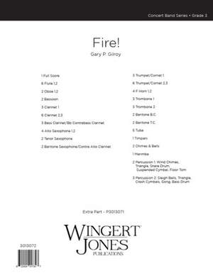Gilroy, G P: Fire - Full Score