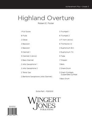 Foster, R E: Highland Overture - Full Score