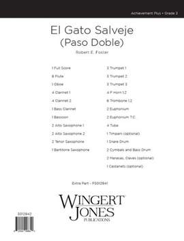 Foster, R E: El Gato Salvaje (Paso Doble) - Full Score