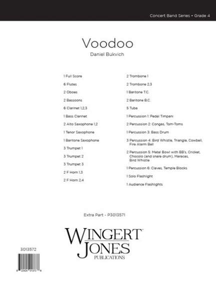 Bukvich, D: Voodoo - Full Score